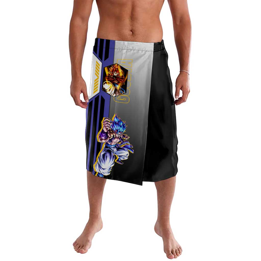 Gogeta from Dragon Ball Lavalava with Super Saiyan Blue Form and Action Pose Design - The Mazicc