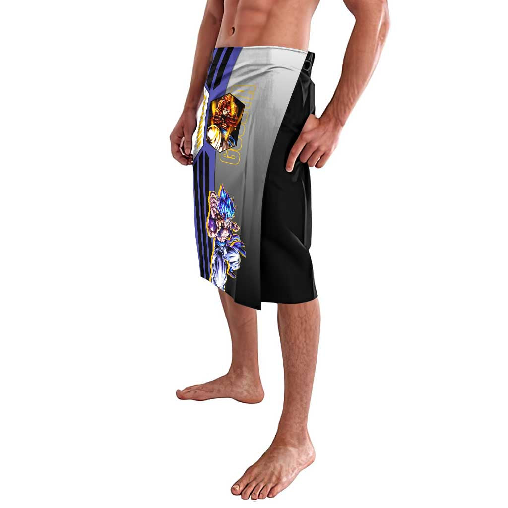 Gogeta from Dragon Ball Lavalava with Super Saiyan Blue Form and Action Pose Design - The Mazicc