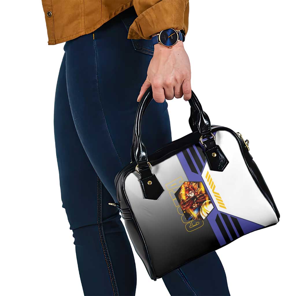 Gogeta from Dragon Ball Shoulder Handbag with Super Saiyan Blue Form and Action Pose Design - The Mazicc
