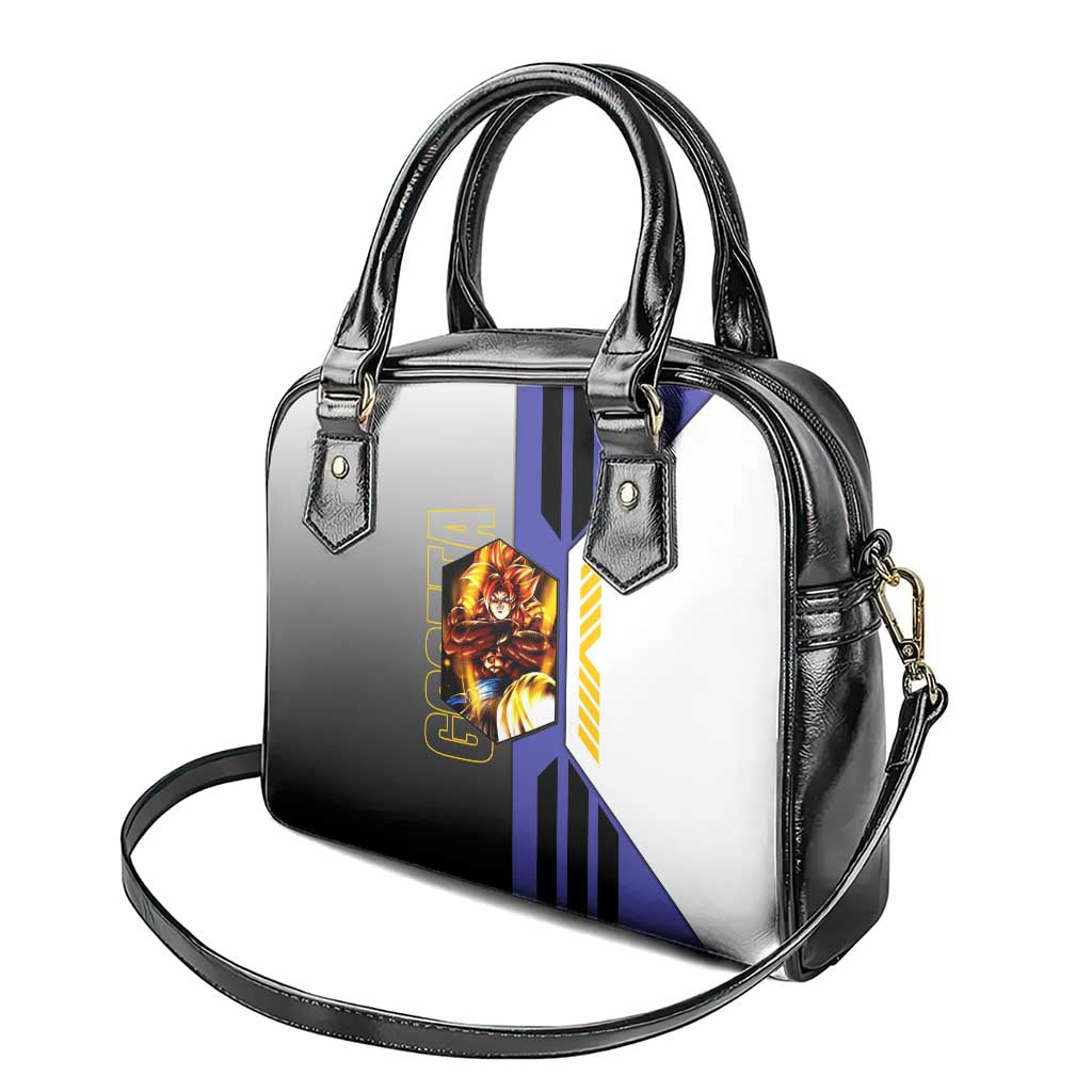 Gogeta from Dragon Ball Shoulder Handbag with Super Saiyan Blue Form and Action Pose Design - The Mazicc
