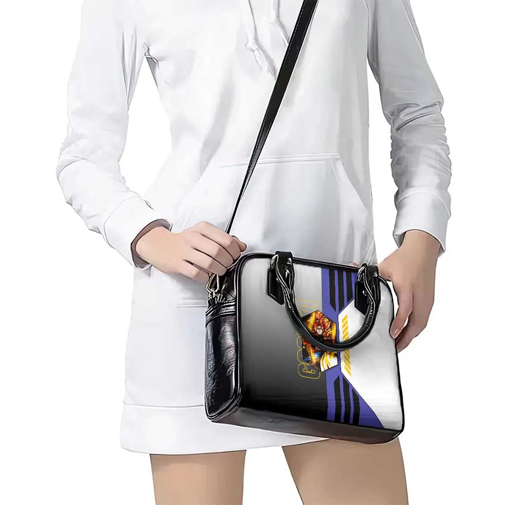 Gogeta from Dragon Ball Shoulder Handbag with Super Saiyan Blue Form and Action Pose Design - The Mazicc