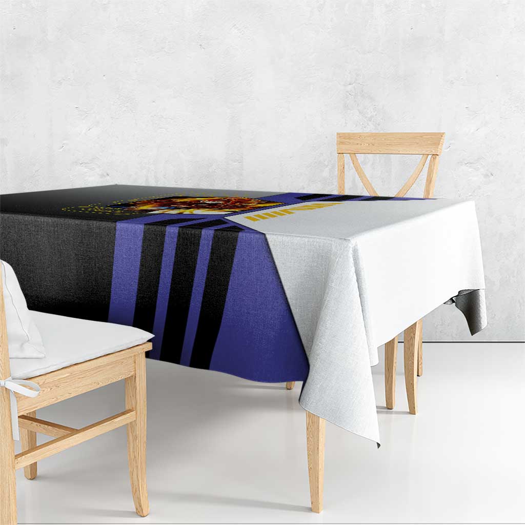 Gogeta from Dragon Ball Tablecloth with Super Saiyan Blue Form and Action Pose Design - The Mazicc
