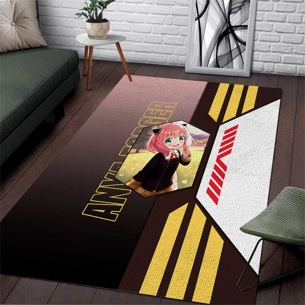 Anya Forger from Spy x Family Area Rug with Cute Pose and Character Design - The Mazicc