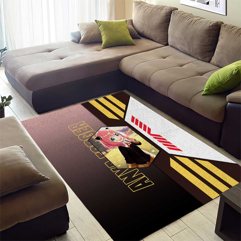 Anya Forger from Spy x Family Area Rug with Cute Pose and Character Design - The Mazicc