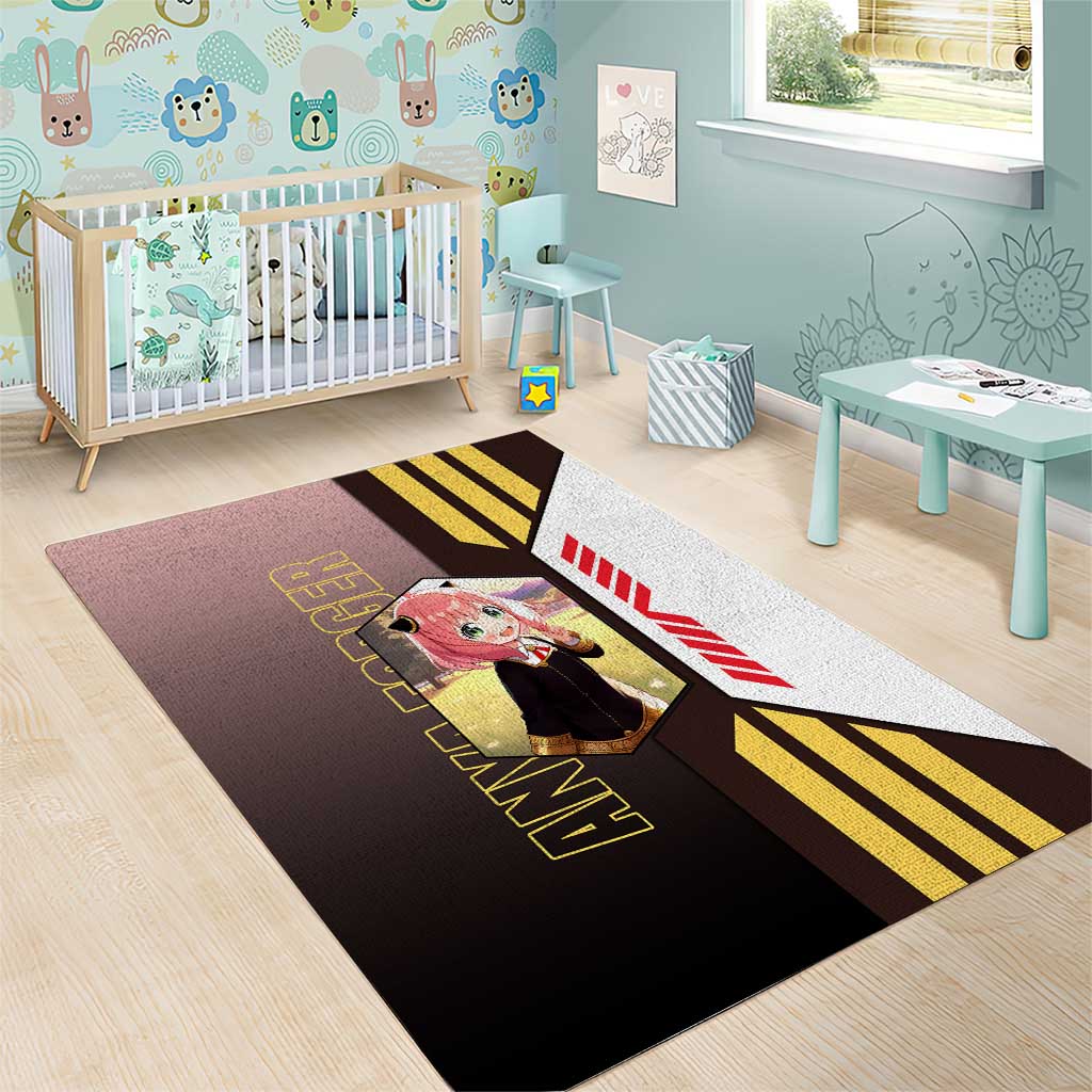 Anya Forger from Spy x Family Area Rug with Cute Pose and Character Design - The Mazicc