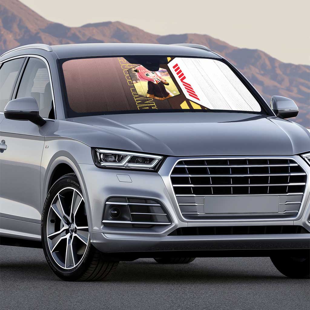 Anya Forger from Spy x Family Auto Sun Shade with Cute Pose and Character Design - The Mazicc