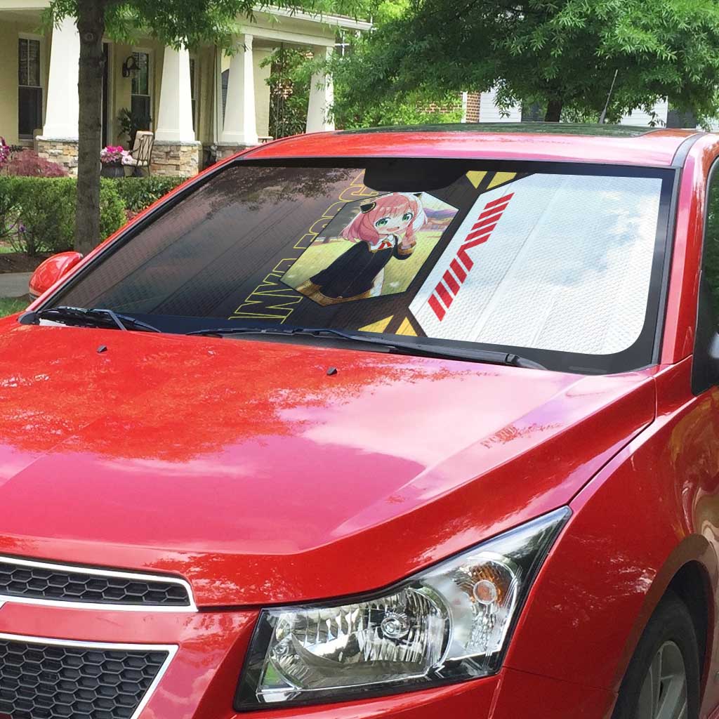 Anya Forger from Spy x Family Auto Sun Shade with Cute Pose and Character Design - The Mazicc