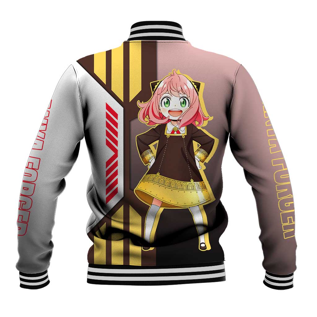 Anya Forger from Spy x Family Baseball Jacket with Cute Pose and Character Design - The Mazicc
