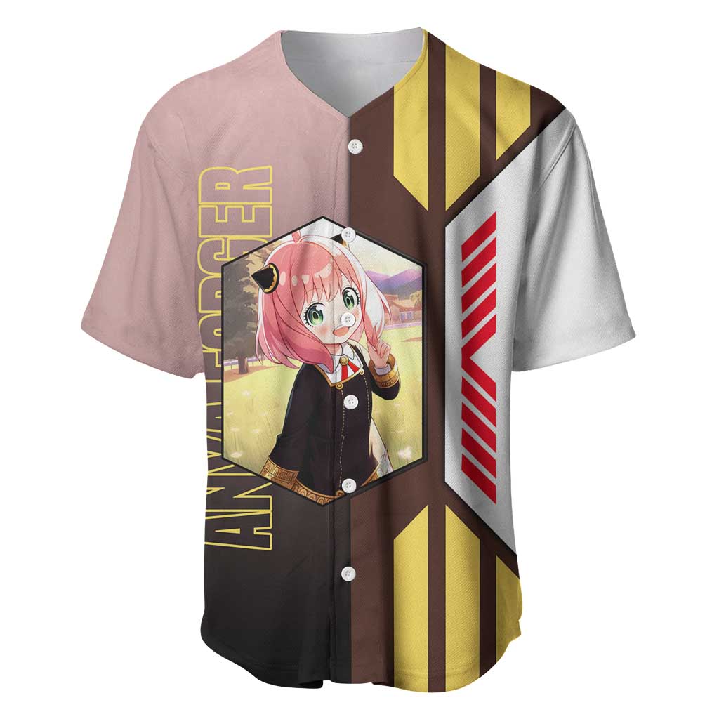 Anya Forger from Spy x Family Baseball Jersey with Cute Pose and Character Design - The Mazicc