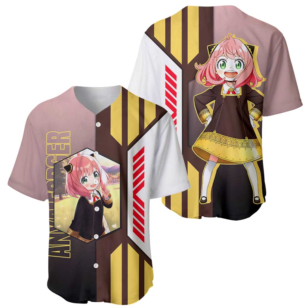 Anya Forger from Spy x Family Baseball Jersey with Cute Pose and Character Design - The Mazicc