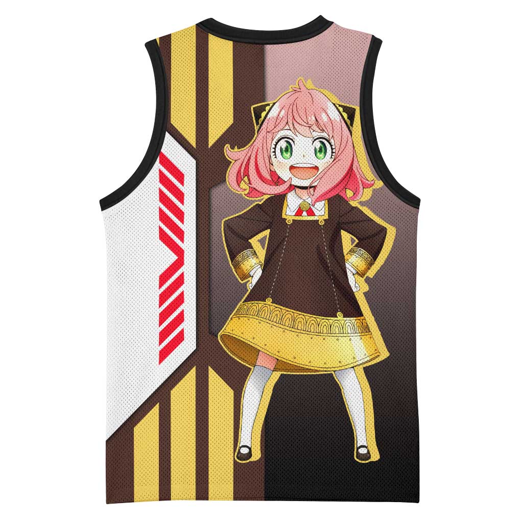 Anya Forger from Spy x Family Basketball Jersey with Cute Pose and Character Design - The Mazicc