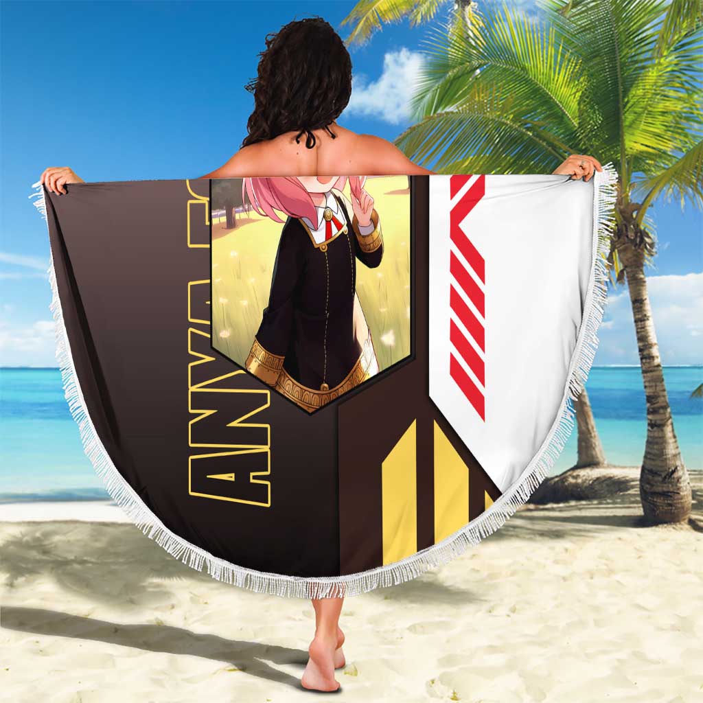 Anya Forger from Spy x Family Beach Blanket with Cute Pose and Character Design - The Mazicc