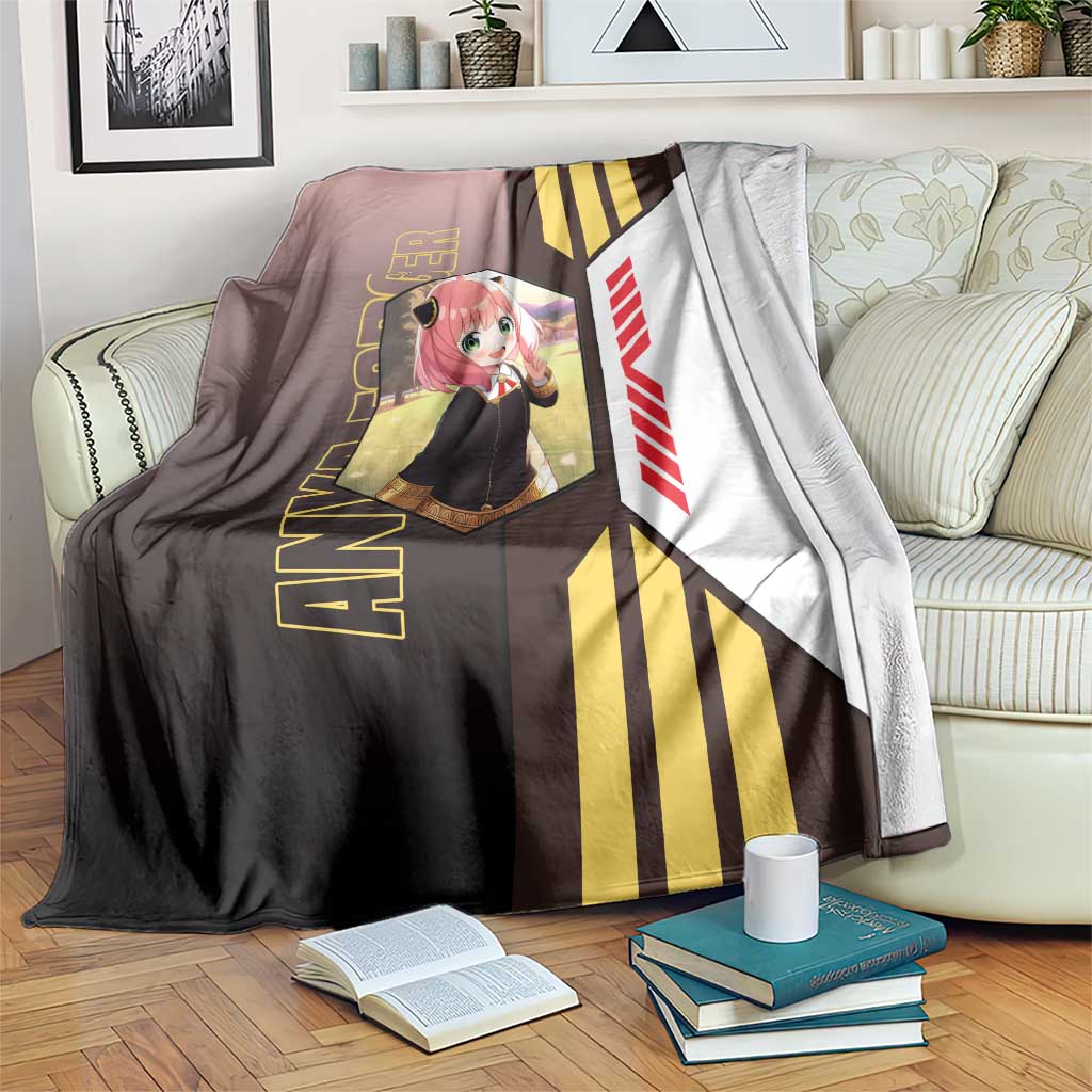 Anya Forger from Spy x Family Blanket with Cute Pose and Character Design - The Mazicc