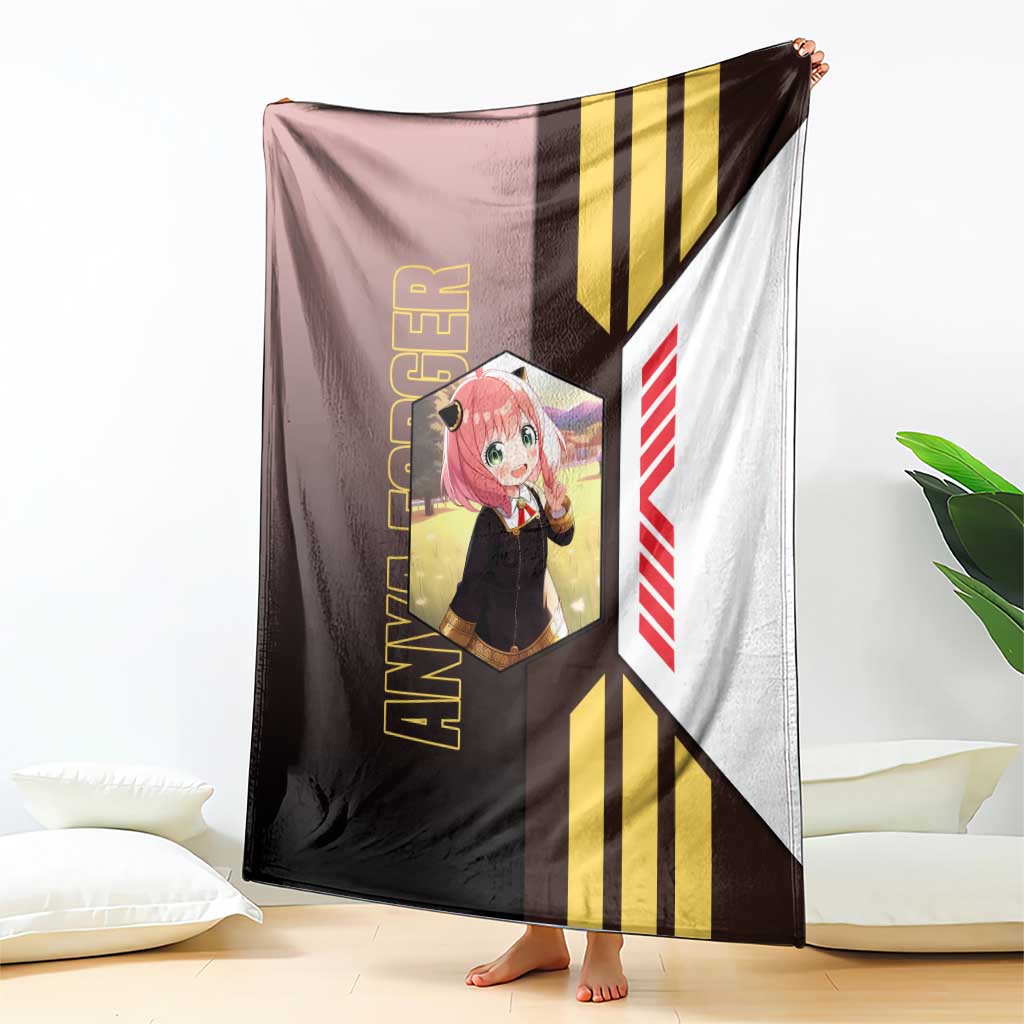 Anya Forger from Spy x Family Blanket with Cute Pose and Character Design - The Mazicc