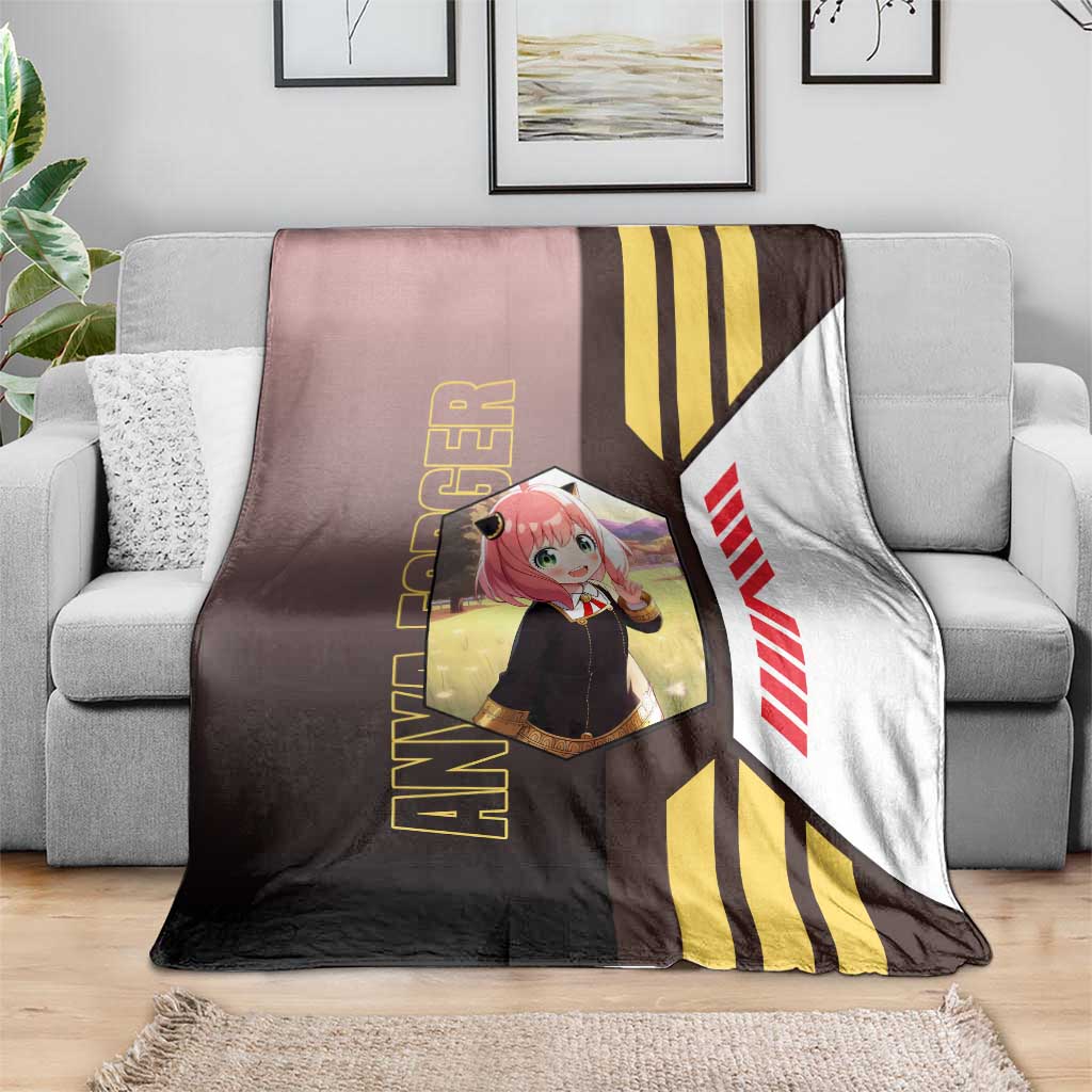 Anya Forger from Spy x Family Blanket with Cute Pose and Character Design - The Mazicc