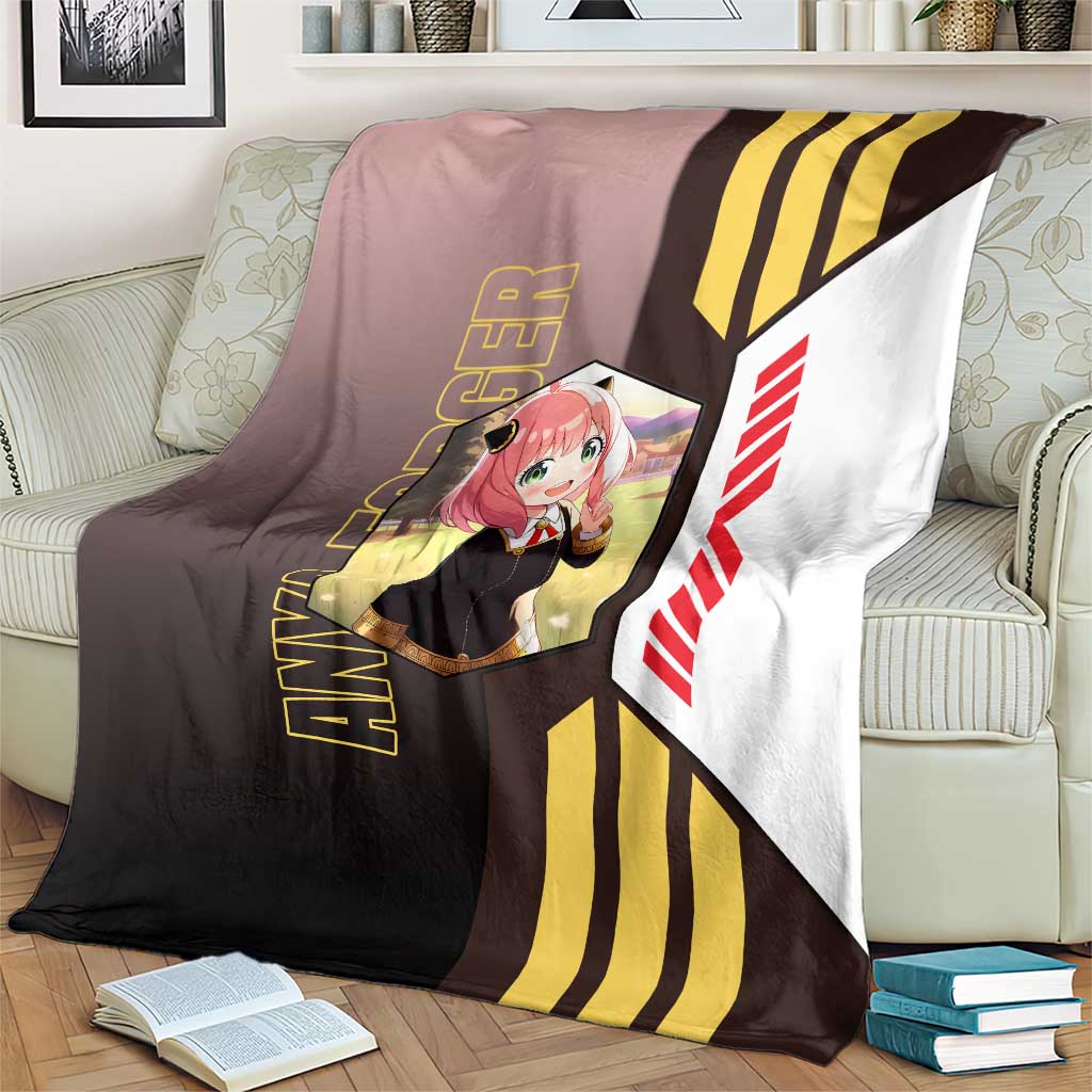 Anya Forger from Spy x Family Blanket with Cute Pose and Character Design - The Mazicc