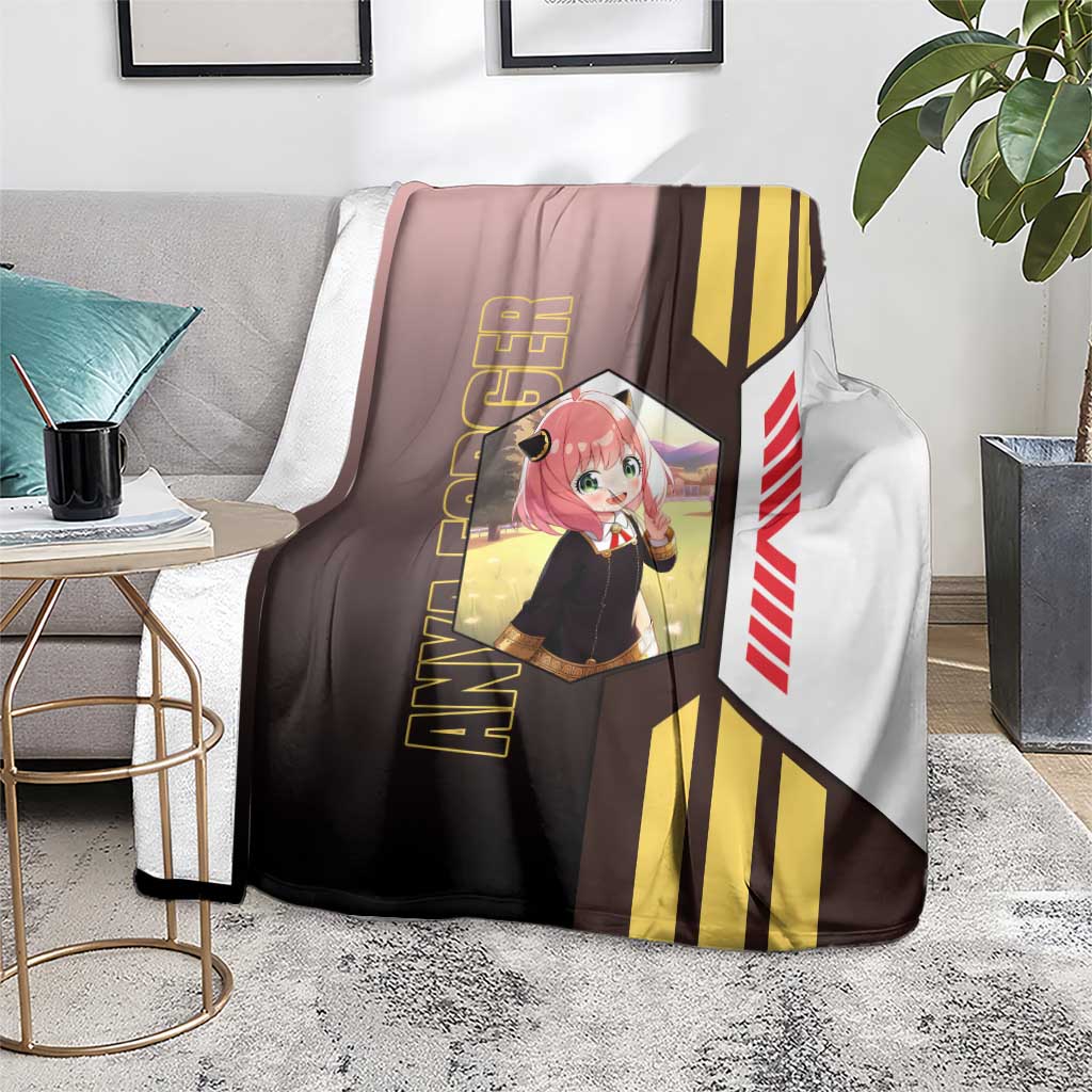 Anya Forger from Spy x Family Blanket with Cute Pose and Character Design - The Mazicc