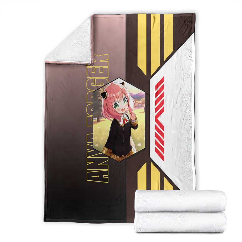 Anya Forger from Spy x Family Blanket with Cute Pose and Character Design - The Mazicc
