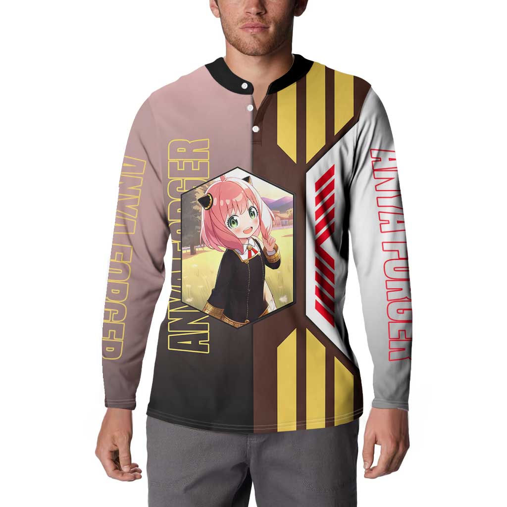 Anya Forger from Spy x Family Button Sweatshirt with Cute Pose and Character Design - The Mazicc