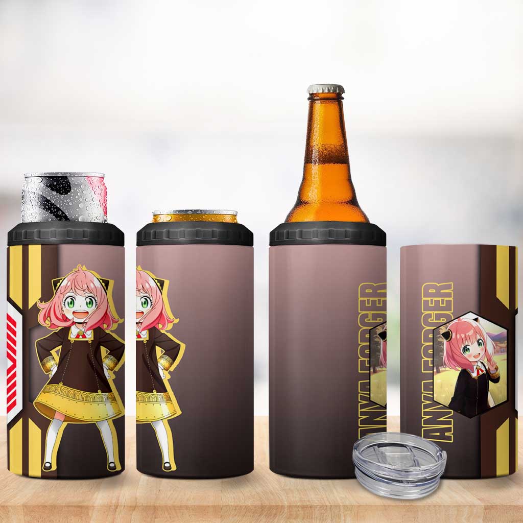 Anya Forger from Spy x Family 4 in 1 Can Cooler Tumbler with Cute Pose and Character Design - The Mazicc