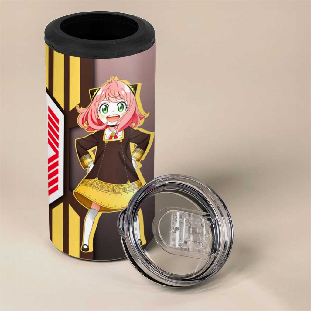 Anya Forger from Spy x Family 4 in 1 Can Cooler Tumbler with Cute Pose and Character Design - The Mazicc
