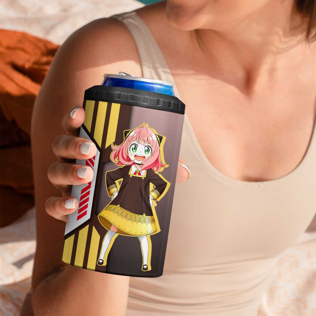 Anya Forger from Spy x Family 4 in 1 Can Cooler Tumbler with Cute Pose and Character Design - The Mazicc