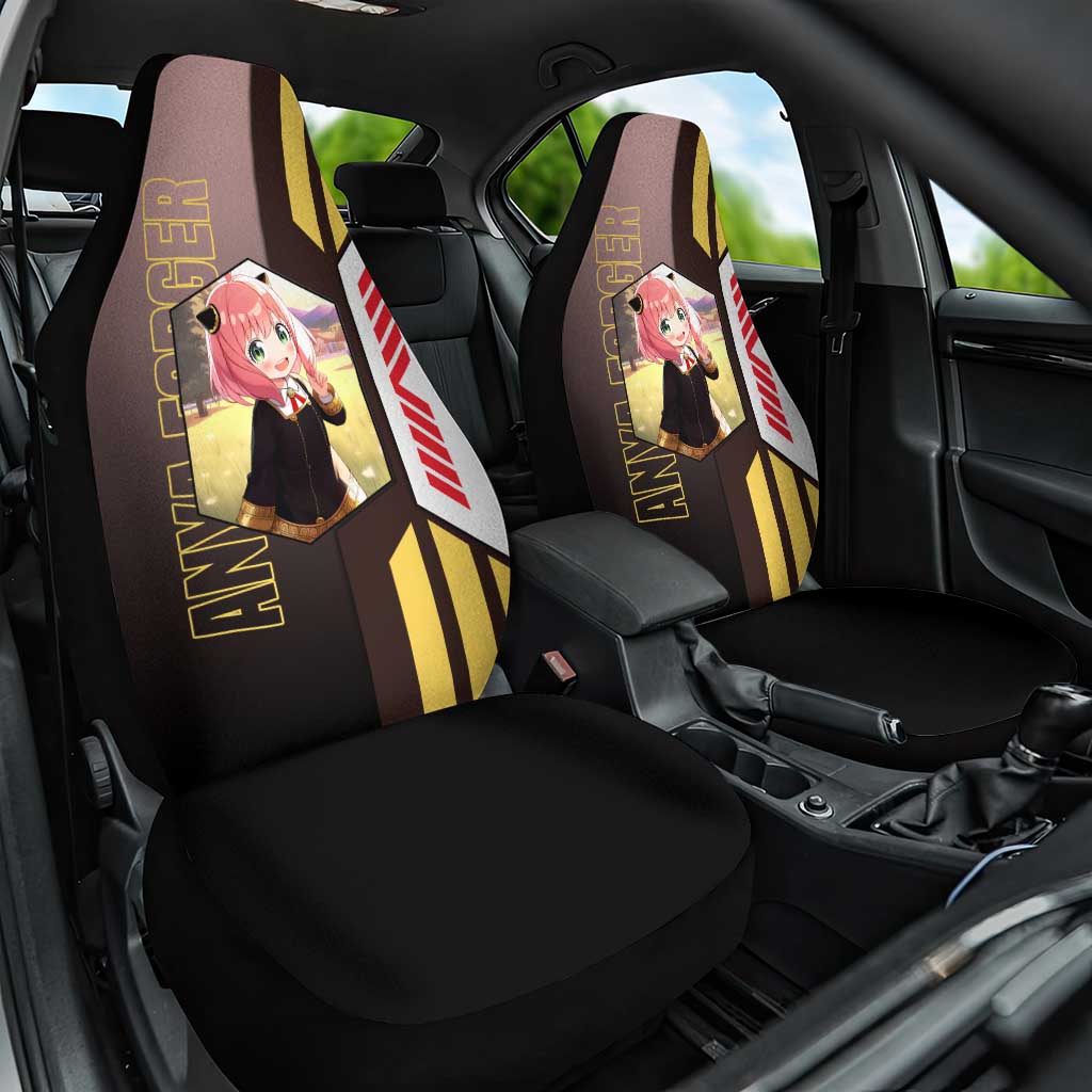 Anya Forger from Spy x Family Car Seat Cover with Cute Pose and Character Design - The Mazicc
