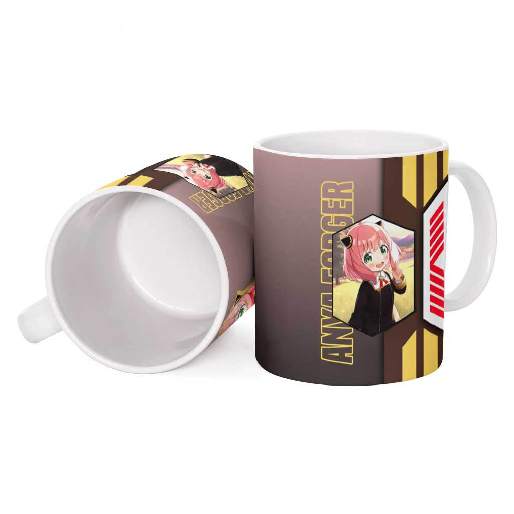 Anya Forger from Spy x Family Ceramic Mug with Cute Pose and Character Design - The Mazicc