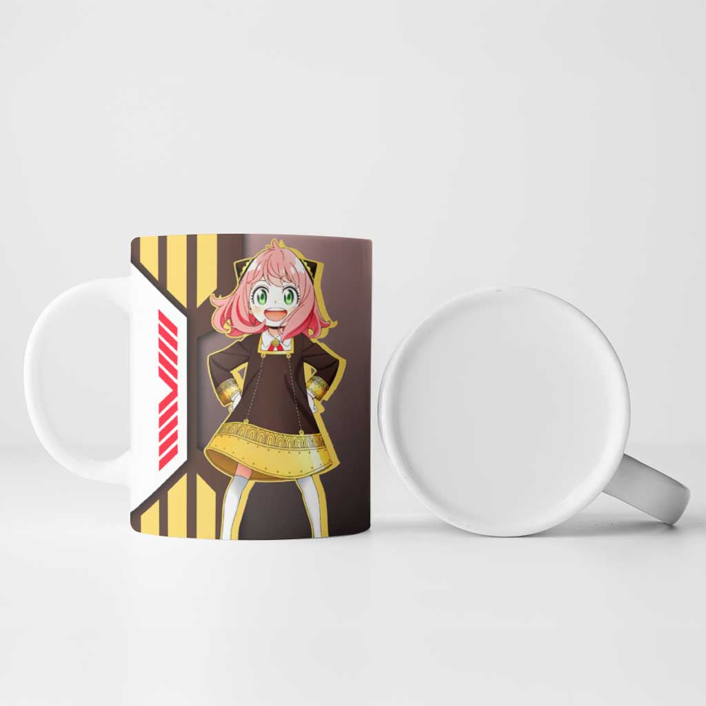 Anya Forger from Spy x Family Ceramic Mug with Cute Pose and Character Design - The Mazicc