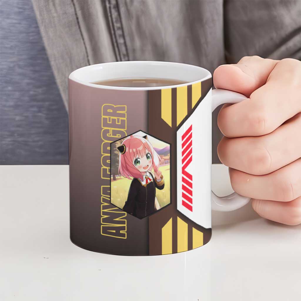 Anya Forger from Spy x Family Ceramic Mug with Cute Pose and Character Design - The Mazicc