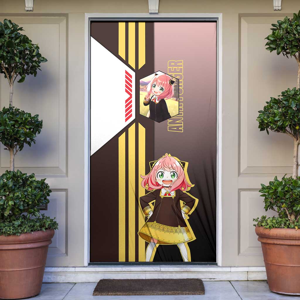 Anya Forger from Spy x Family Door Cover with Cute Pose and Character Design - The Mazicc