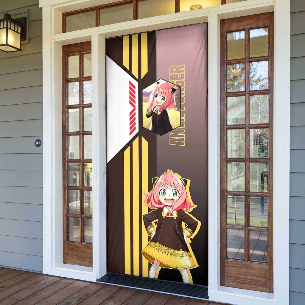 Anya Forger from Spy x Family Door Cover with Cute Pose and Character Design - The Mazicc