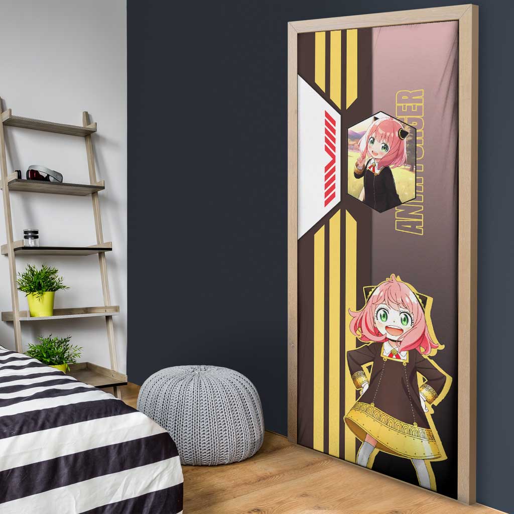 Anya Forger from Spy x Family Door Cover with Cute Pose and Character Design - The Mazicc