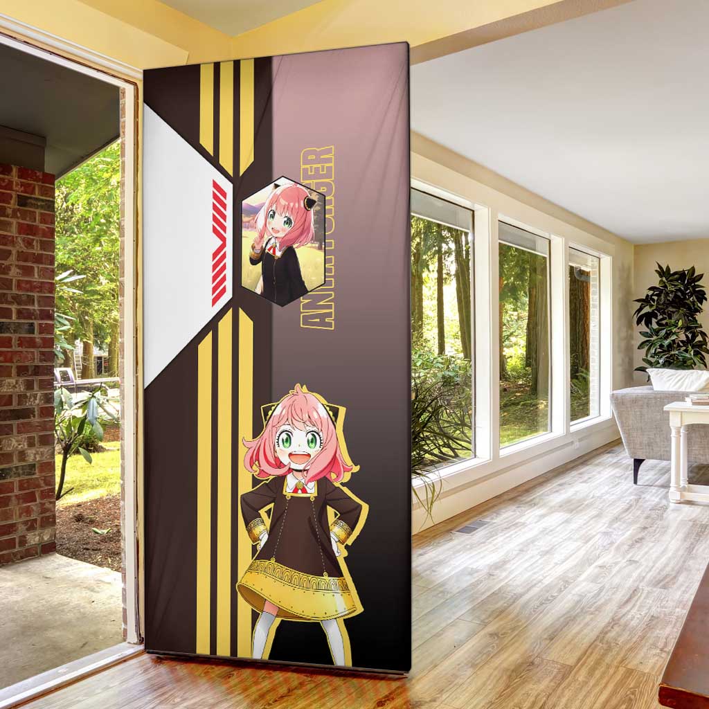 Anya Forger from Spy x Family Door Cover with Cute Pose and Character Design - The Mazicc