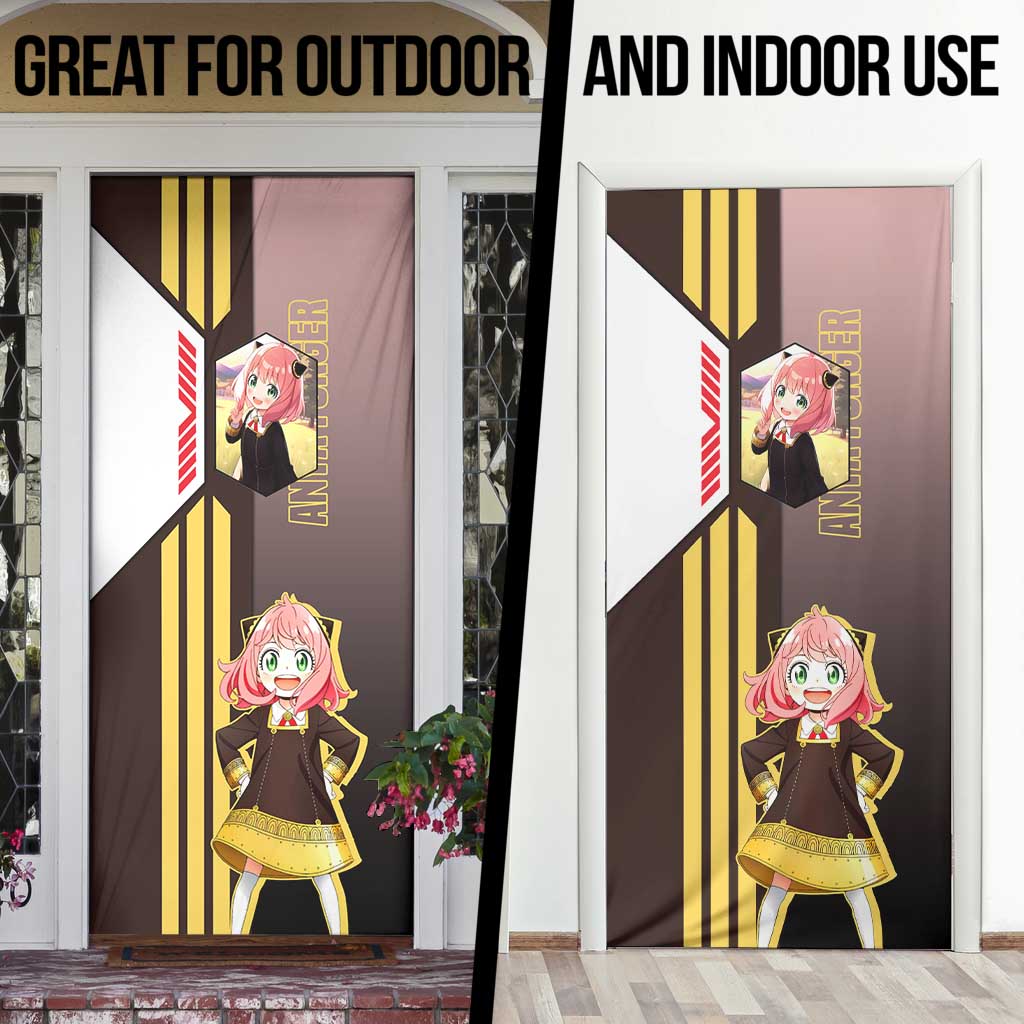 Anya Forger from Spy x Family Door Cover with Cute Pose and Character Design - The Mazicc