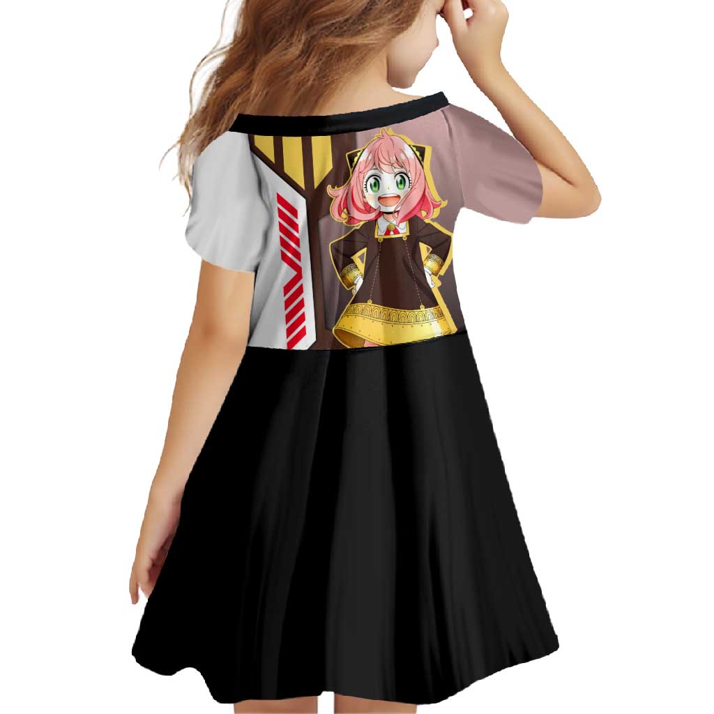 Anya Forger from Spy x Family Family Matching Tank Maxi Dress and Hawaiian Shirt with Cute Pose and Character Design - The Mazicc