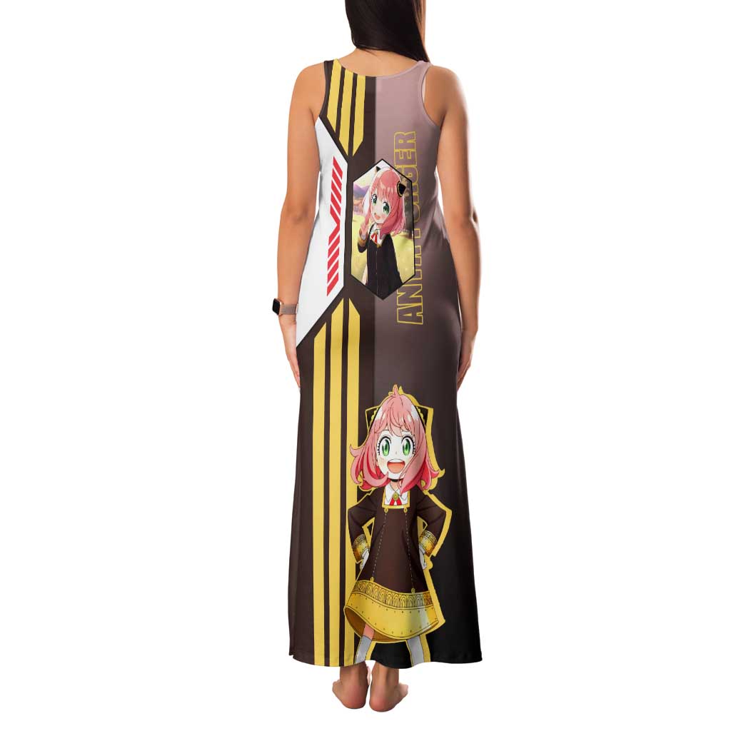 Anya Forger from Spy x Family Family Matching Tank Maxi Dress and Hawaiian Shirt with Cute Pose and Character Design - The Mazicc