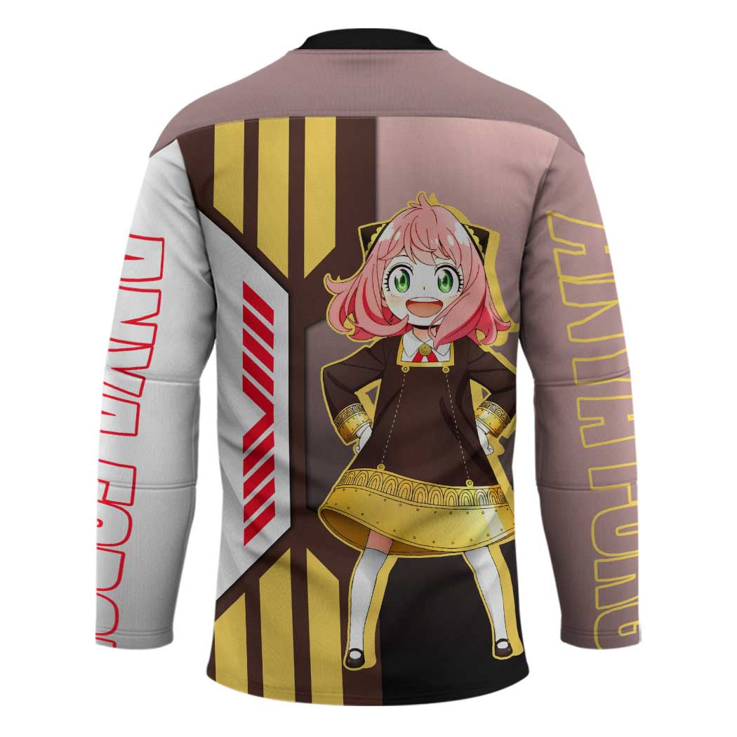 Anya Forger from Spy x Family Hockey Jersey with Cute Pose and Character Design - The Mazicc