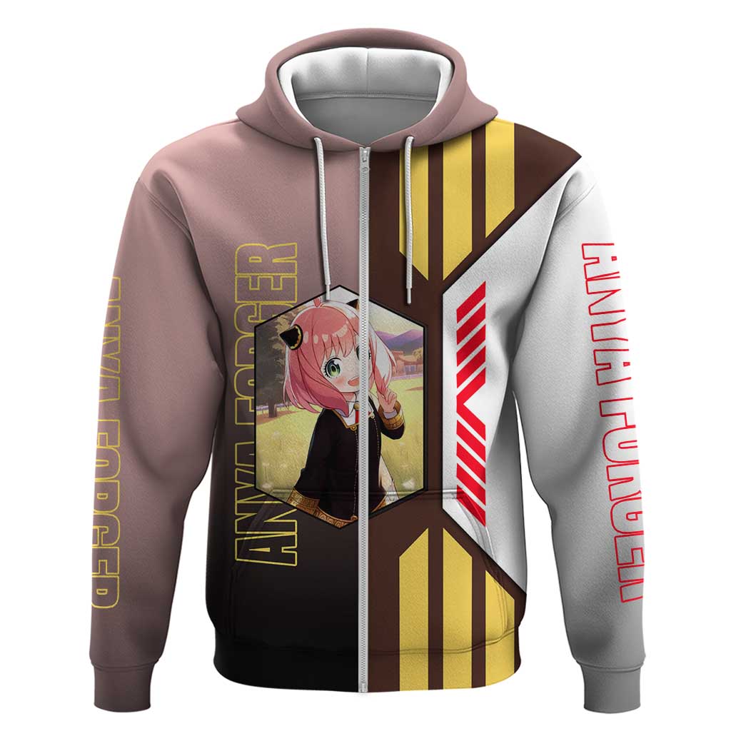 Anya Forger from Spy x Family Hoodie with Cute Pose and Character Design - The Mazicc