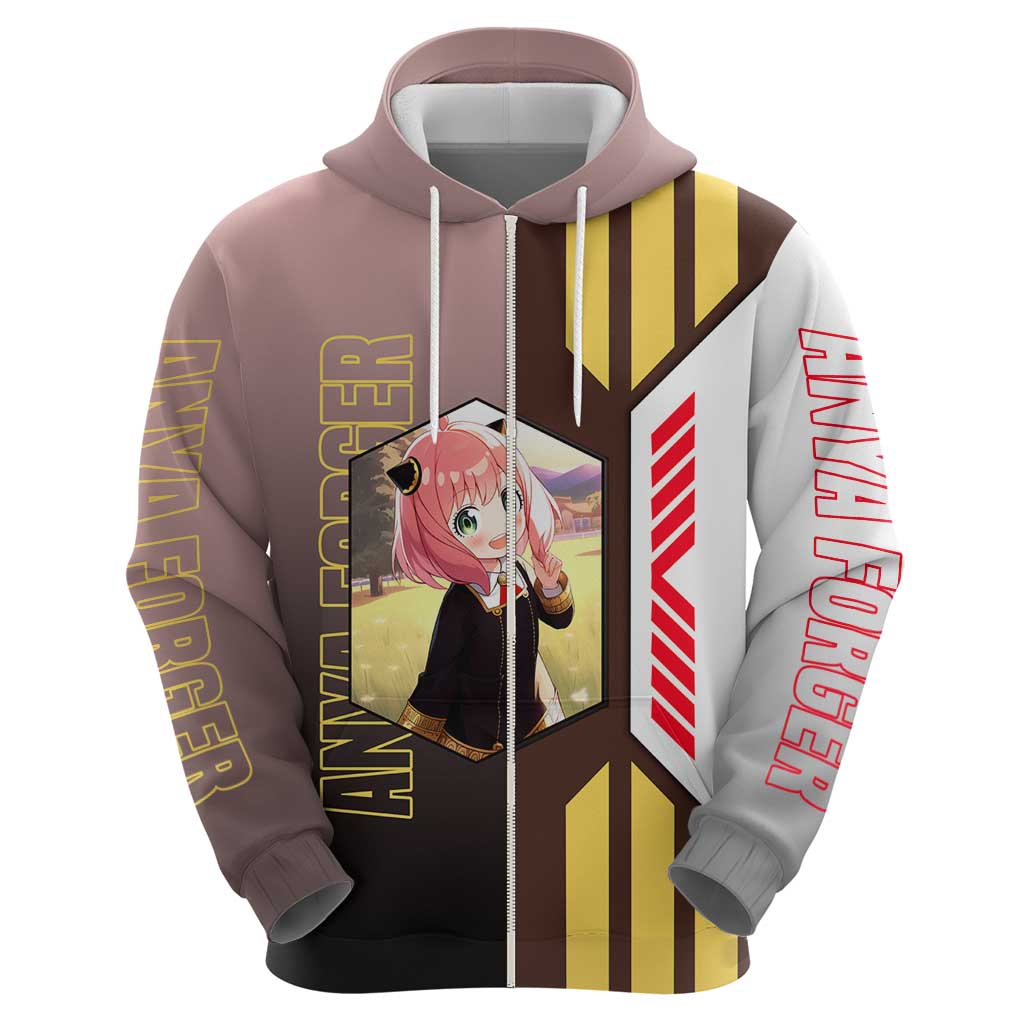 Anya Forger from Spy x Family Hoodie with Cute Pose and Character Design - The Mazicc