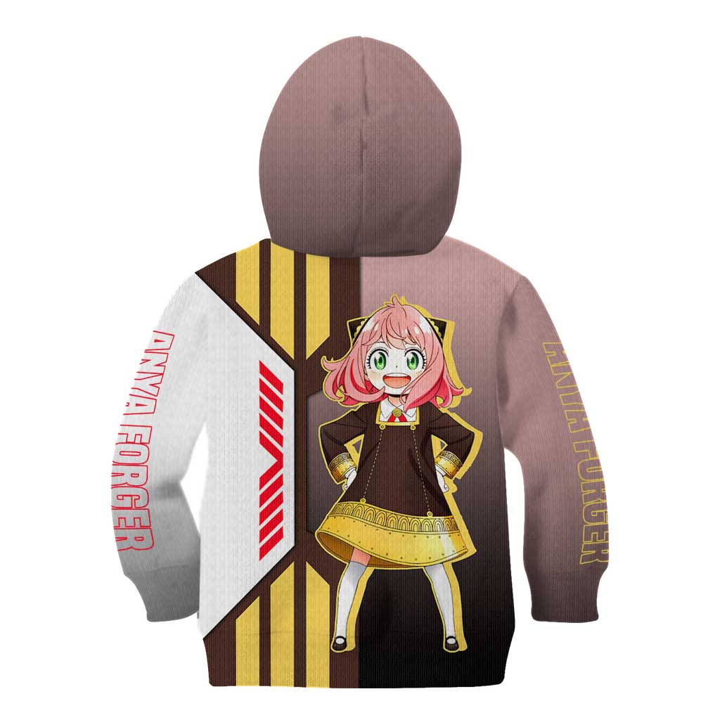 Anya Forger from Spy x Family Kid Hoodie with Cute Pose and Character Design - The Mazicc