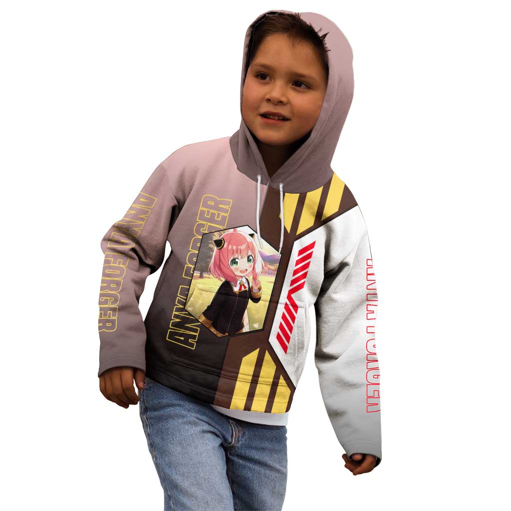 Anya Forger from Spy x Family Kid Hoodie with Cute Pose and Character Design - The Mazicc