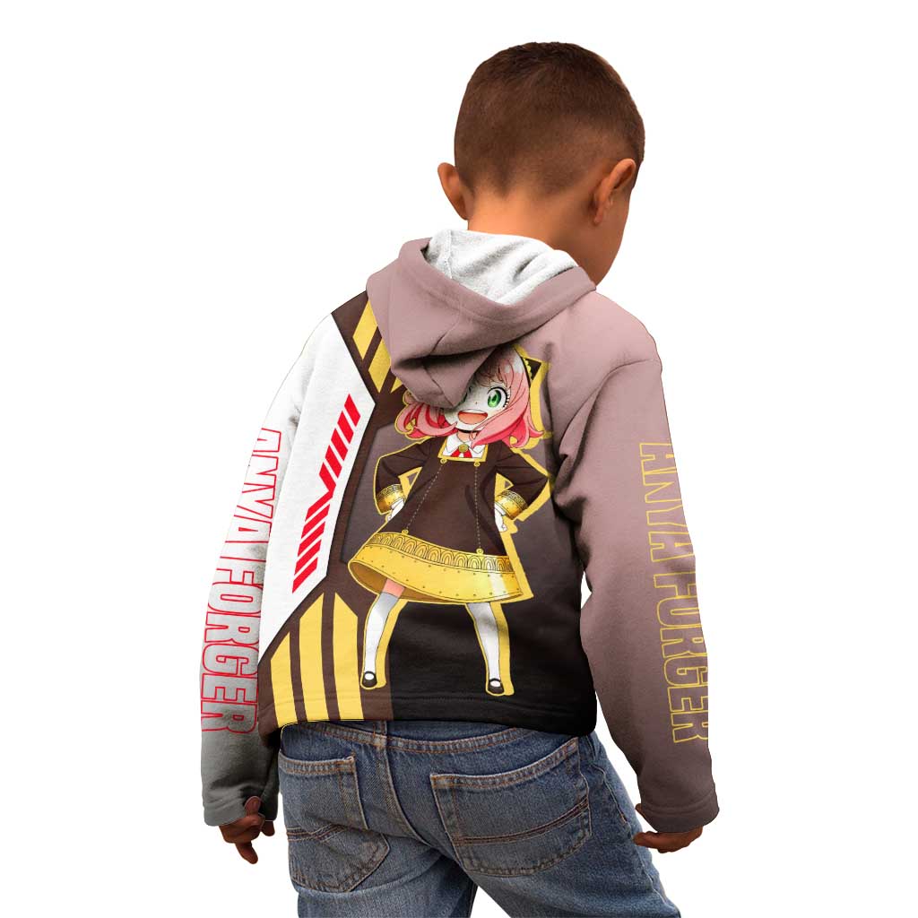 Anya Forger from Spy x Family Kid Hoodie with Cute Pose and Character Design - The Mazicc