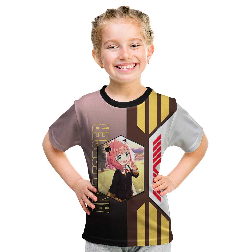 Anya Forger from Spy x Family Kid T Shirt with Cute Pose and Character Design - The Mazicc