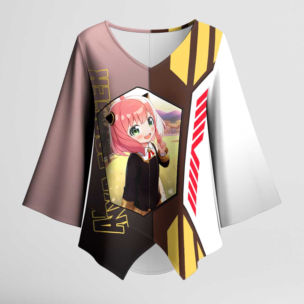 Anya Forger from Spy x Family Kimono Sleeve Blouse with Cute Pose and Character Design - The Mazicc