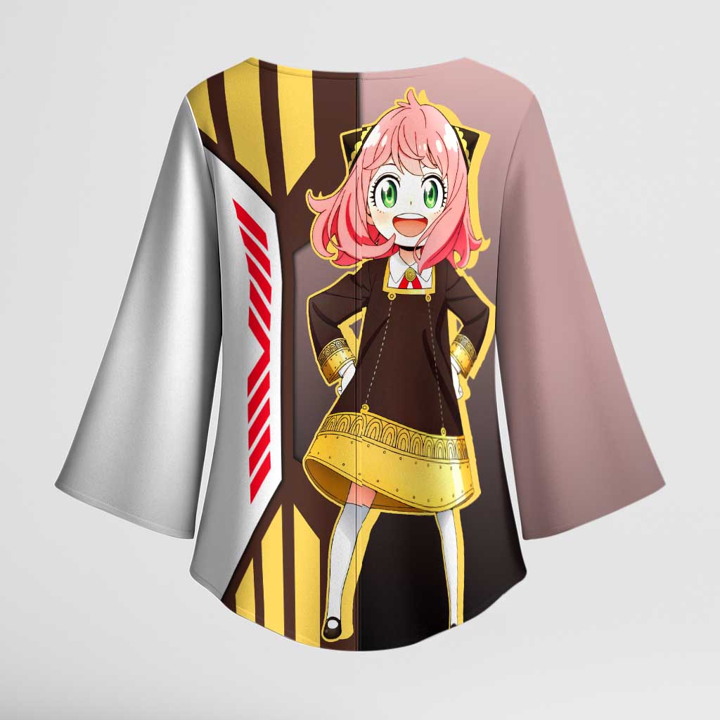 Anya Forger from Spy x Family Kimono Sleeve Blouse with Cute Pose and Character Design - The Mazicc