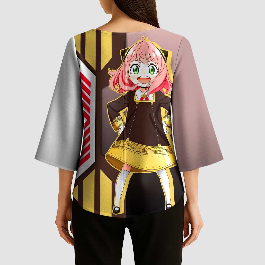 Anya Forger from Spy x Family Kimono Sleeve Blouse with Cute Pose and Character Design - The Mazicc