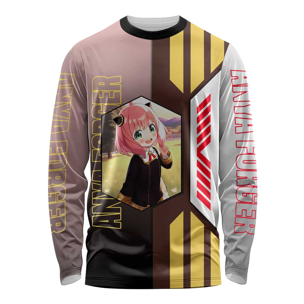 Anya Forger from Spy x Family Long Sleeve Shirt with Cute Pose and Character Design - The Mazicc