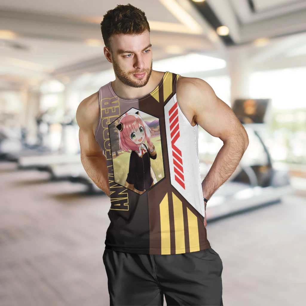 Anya Forger from Spy x Family Men Tank Top with Cute Pose and Character Design - The Mazicc