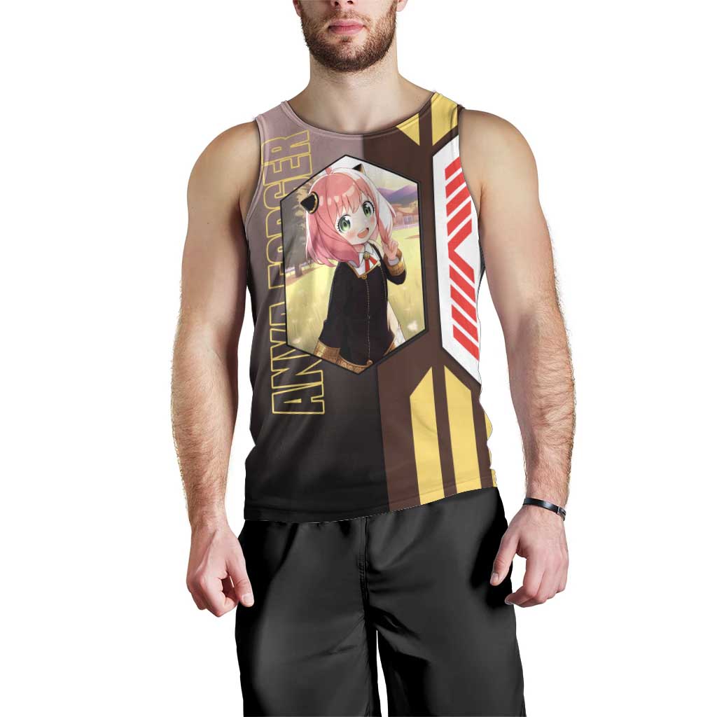 Anya Forger from Spy x Family Men Tank Top with Cute Pose and Character Design - The Mazicc